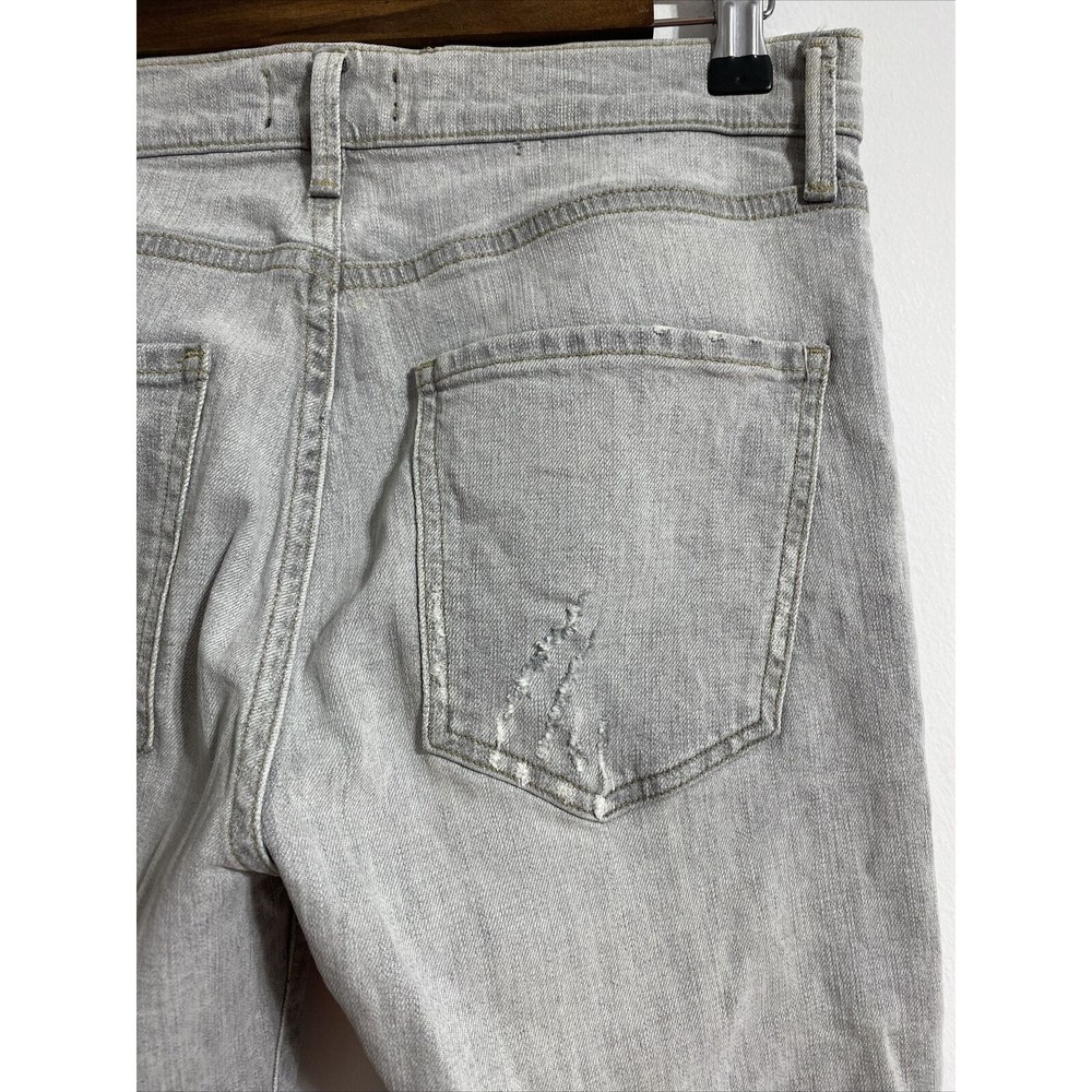 AGOLDE Jeans Women's 26 Gray Grey High Rise Ankle Skinny Stretch Distressed - Picture 10 of 14